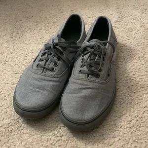 Plain gray vans size 9